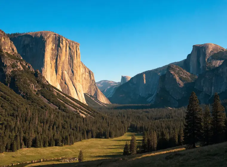 Yosemite Valley, California — El Capitan and Half Dome